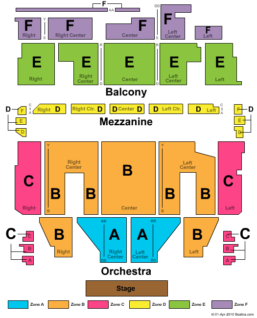 orpheum theatre boston seating chart