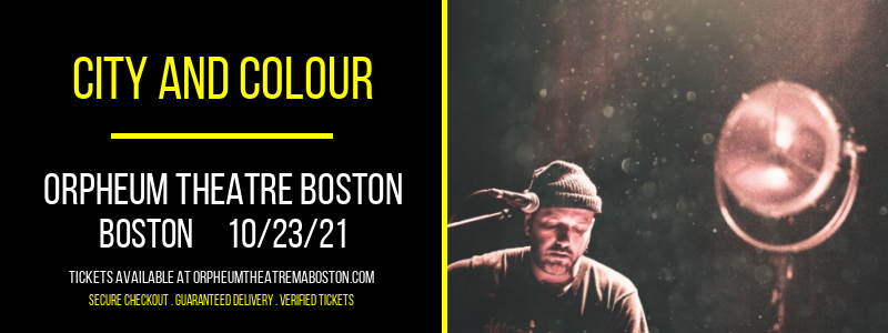 City and Colour at Orpheum Theatre Boston
