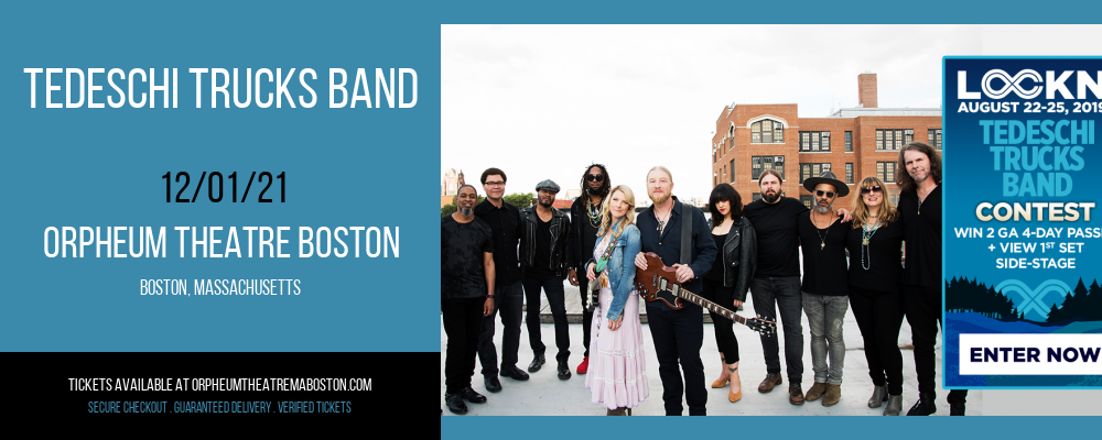 Tedeschi Trucks Band at Orpheum Theatre Boston