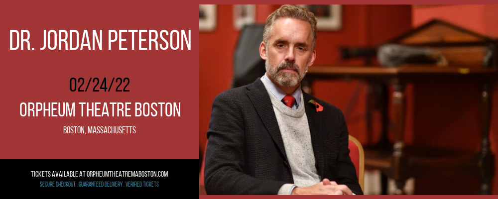 Dr. Jordan Peterson at Orpheum Theatre Boston