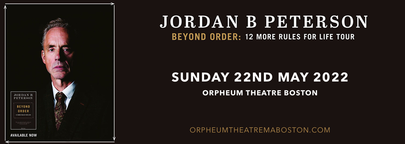 Dr. Jordan Peterson at Orpheum Theatre Boston