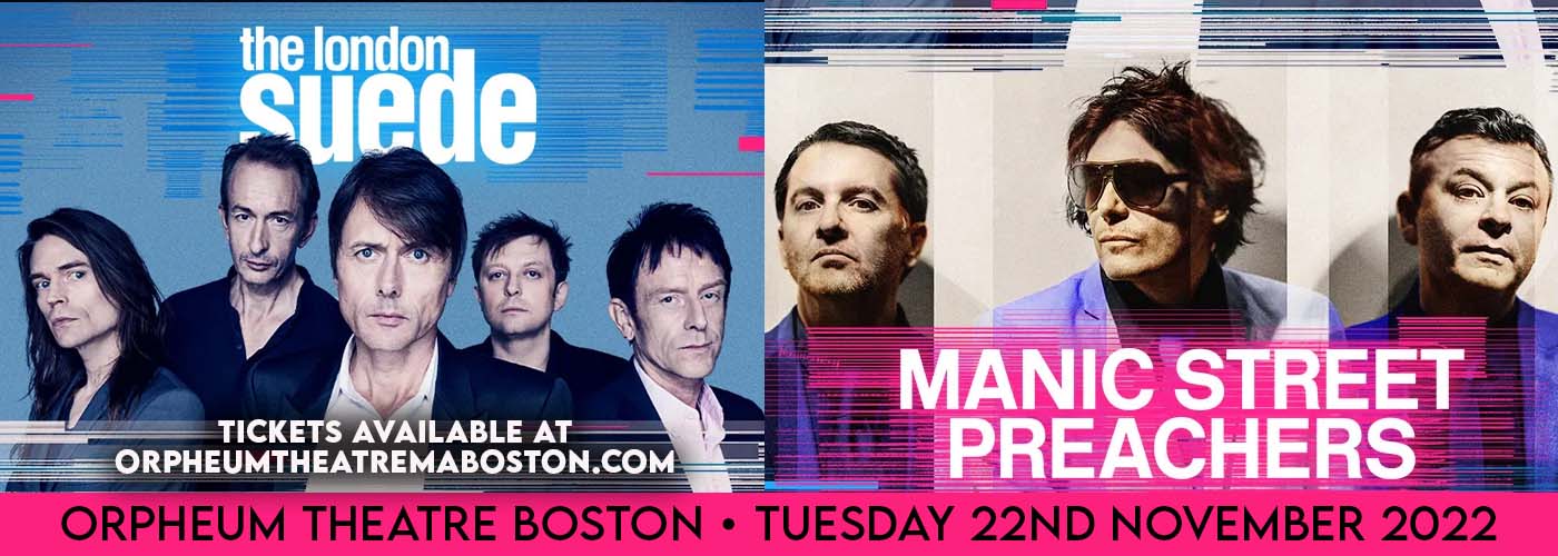 Manic Street Preachers & The London Suede at Orpheum Theatre Boston