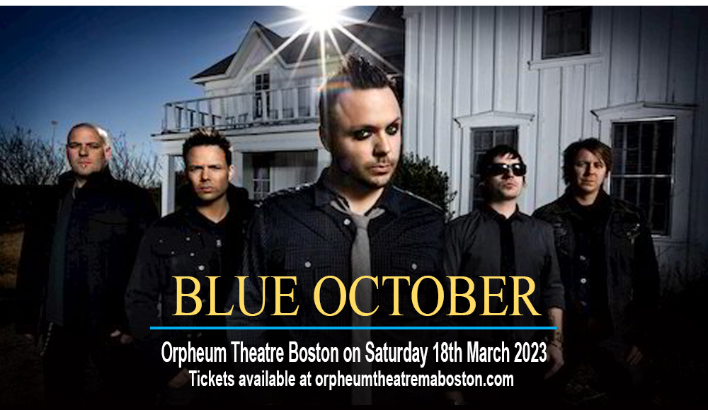 Blue October at Orpheum Theatre Boston