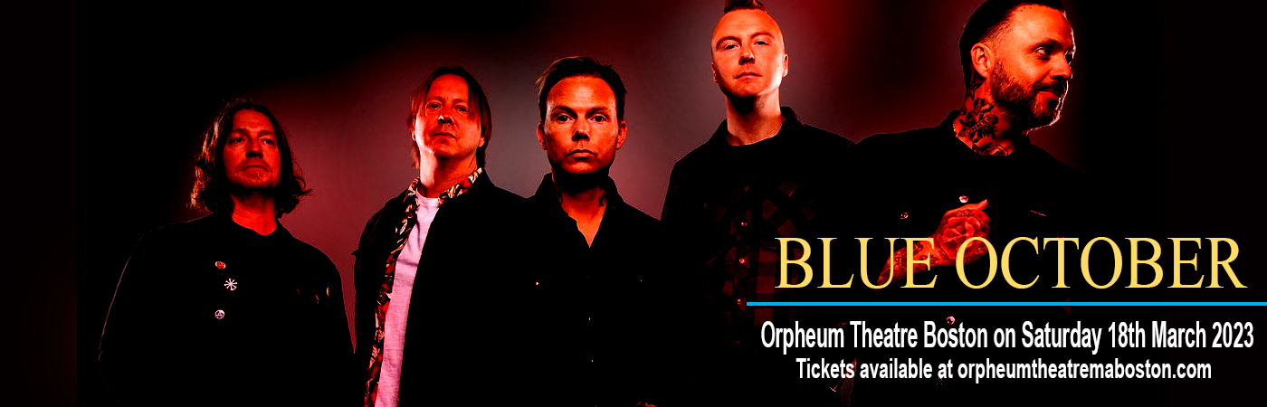 Blue October at Orpheum Theatre Boston